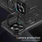 For iPhone 15 Pro Lens Holder MagSafe Phone Case(Black) - 2