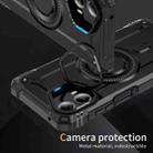 For Motorola Moto G 5G 2024 Lens Holder MagSafe Phone Case(Black) - 2