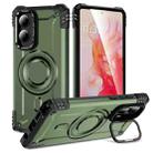 For Motorola Moto G Stylus 5G 2024 Lens Holder MagSafe Phone Case(Army Green) - 1