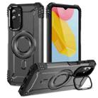 For Samsung Galaxy M13 5G Lens Holder MagSafe Phone Case(Grey) - 1
