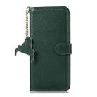 For Samsung Galaxy A36 Genuine Leather Litchi Texture RFID Leather Phone Case(Green) - 3