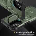 For Samsung Galaxy A23 Lens Holder MagSafe Phone Case(Army Green) - 2