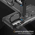 For Samsung Galaxy A34 Lens Holder MagSafe Phone Case(Grey) - 2