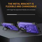 For Samsung Galaxy A35 5G Lens Holder MagSafe Phone Case(Purple) - 3
