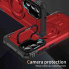 For Samsung Galaxy S23+ 5G Lens Holder MagSafe Phone Case(Red) - 2