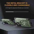 For Samsung Galaxy S23+ 5G Lens Holder MagSafe Phone Case(Army Green) - 3