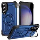 For Samsung Galaxy S23+ 5G Lens Holder MagSafe Phone Case(Blue) - 1