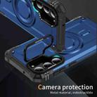 For Samsung Galaxy S23+ 5G Lens Holder MagSafe Phone Case(Blue) - 2