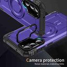 For Samsung Galaxy S23+ 5G Lens Holder MagSafe Phone Case(Purple) - 2