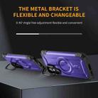 For Samsung Galaxy S23+ 5G Lens Holder MagSafe Phone Case(Purple) - 3