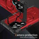For Samsung Galaxy S23 Ultra 5G Lens Holder MagSafe Phone Case(Red) - 2