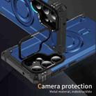 For Samsung Galaxy S23 Ultra 5G Lens Holder MagSafe Phone Case(Blue) - 2