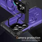 For Samsung Galaxy S23 Ultra 5G Lens Holder MagSafe Phone Case(Purple) - 2