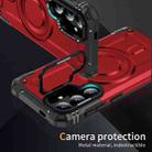 For Samsung Galaxy S24+ 5G Lens Holder MagSafe Phone Case(Red) - 2