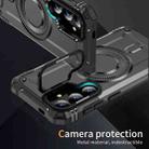 For Samsung Galaxy S24+ 5G Lens Holder MagSafe Phone Case(Grey) - 2
