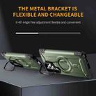 For Samsung Galaxy S24 Ultra 5G Lens Holder MagSafe Phone Case(Army Green) - 3