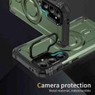 For Samsung Galaxy S24 FE 5G Lens Holder MagSafe Phone Case(Army Green) - 2
