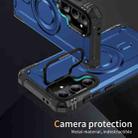 For Samsung Galaxy S24 FE 5G Lens Holder MagSafe Phone Case(Blue) - 2