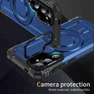 For Samsung Galaxy S25 5G Lens Holder MagSafe Phone Case(Blue) - 2