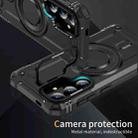 For Samsung Galaxy S25+ 5G Lens Holder MagSafe Phone Case(Black) - 2