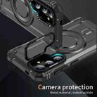 For Samsung Galaxy S25+ 5G Lens Holder MagSafe Phone Case(Grey) - 2