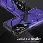 For Samsung Galaxy S25+ 5G Lens Holder MagSafe Phone Case(Purple) - 2