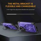 For Samsung Galaxy S25+ 5G Lens Holder MagSafe Phone Case(Purple) - 3