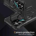For Samsung Galaxy S25 Ultra 5G Lens Holder MagSafe Phone Case(Black) - 2