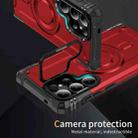 For Samsung Galaxy S25 Ultra 5G Lens Holder MagSafe Phone Case(Red) - 2