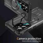 For Samsung Galaxy S25 Ultra 5G Lens Holder MagSafe Phone Case(Grey) - 2