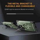 For Samsung Galaxy S25 Ultra 5G Lens Holder MagSafe Phone Case(Army Green) - 3