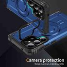 For Samsung Galaxy S25 Ultra 5G Lens Holder MagSafe Phone Case(Blue) - 2