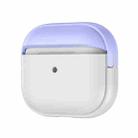 For AirPods 4 Moonlight Box TPU Shockproof Earphone Protective Case(Purple + Frosted) - 1