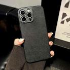For iPhone 11 Litchi Texture TPU Black Lens Frame Phone Case(Black) - 2