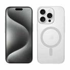 For iPhone 15 Pro Nano Series PC MagSafe Phone Case(Silver) - 1