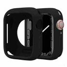 For Apple Watch Series 41mm Candy Silicone Half Coverage Watch Case(Black) - 1