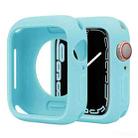 For Apple Watch Series 42mm / 44mm Candy Silicone Half Coverage Watch Case(Light Blue) - 1