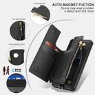 For Samsung Galaxy A53 5G Double Flap Zipper RFID Leather Phone Case with Short Lanyard(Black) - 3