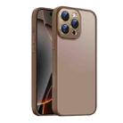 For iPhone 16 Pro Max Nano Semi-transparent Frosted Skin Feel Phone Case(Desert Gold) - 1