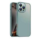 For iPhone 16 Pro Max Nano Semi-transparent Frosted Skin Feel Phone Case(Deep Cyan) - 1