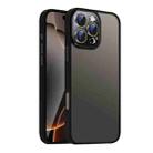 For iPhone 16 Pro Nano Semi-transparent Frosted Skin Feel Phone Case(Black) - 1