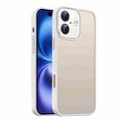 For iPhone 16 Plus Nano Semi-transparent Frosted Skin Feel Phone Case(Antique White) - 1