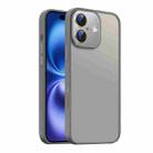 For iPhone 16 Plus Nano Semi-transparent Frosted Skin Feel Phone Case(Titanium Gray) - 1