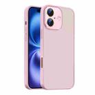 For iPhone 16 Plus Nano Semi-transparent Frosted Skin Feel Phone Case(Light Pink) - 1