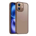 For iPhone 16 Plus Nano Semi-transparent Frosted Skin Feel Phone Case(Desert Gold) - 1