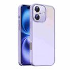 For iPhone 16 Plus Nano Semi-transparent Frosted Skin Feel Phone Case(Lilac Purple) - 1