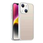 For iPhone 14 Nano Semi-transparent Frosted Skin Feel Phone Case(Antique White) - 1