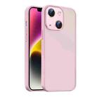 For iPhone 14 Nano Semi-transparent Frosted Skin Feel Phone Case(Light Pink) - 1