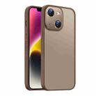 For iPhone 14 Nano Semi-transparent Frosted Skin Feel Phone Case(Desert Gold) - 1