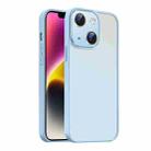 For iPhone 14 Nano Semi-transparent Frosted Skin Feel Phone Case(Sky Blue) - 1